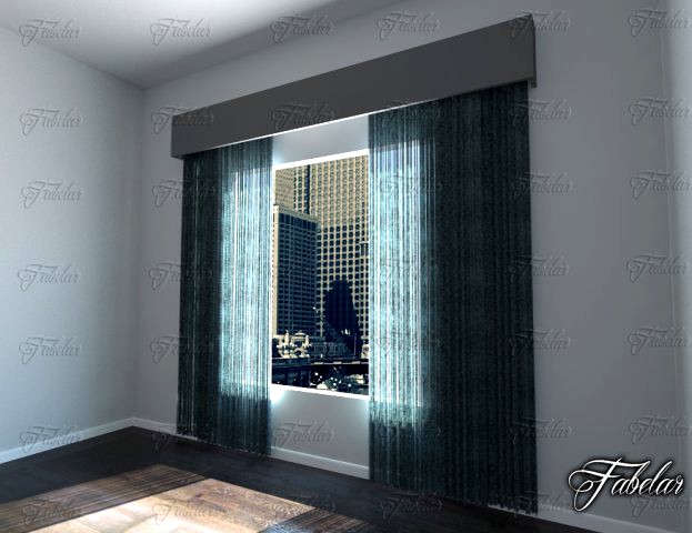 Curtains 01 3D Model