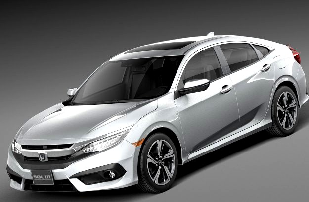 Honda Civic Sedan EX 2016 3D Model