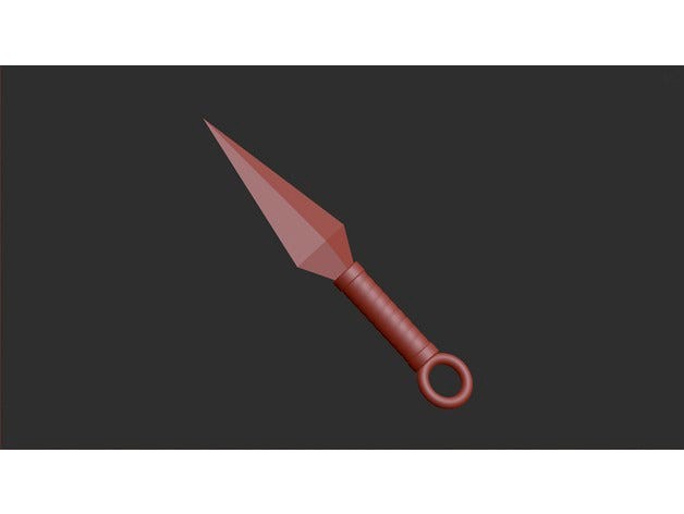 Wrapped Ninja Kunai (EASY PRINT) by Allofyoush