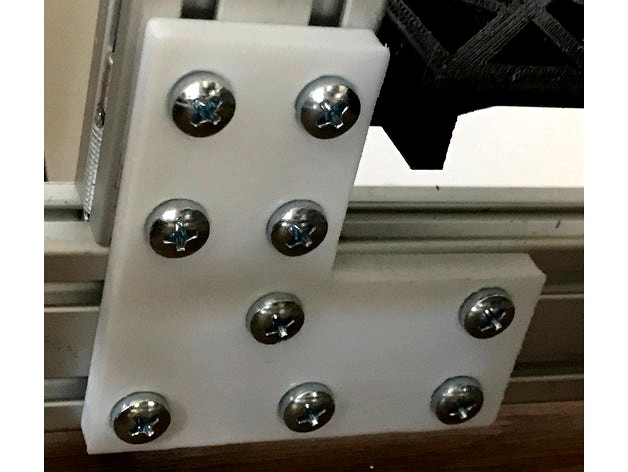 flat connector for aluprofile 5 and 6 20x40 40x40 by vadymch