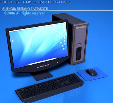 Computer2 3D Model