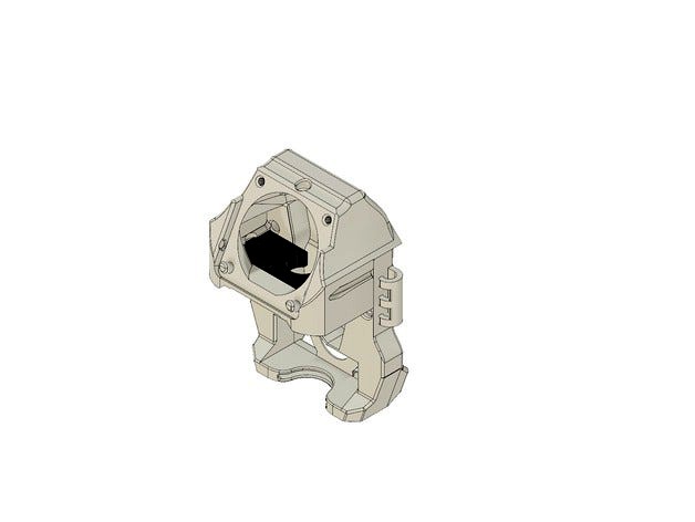 Single head extruder CR-10 Adapter 2.0 by Crixe