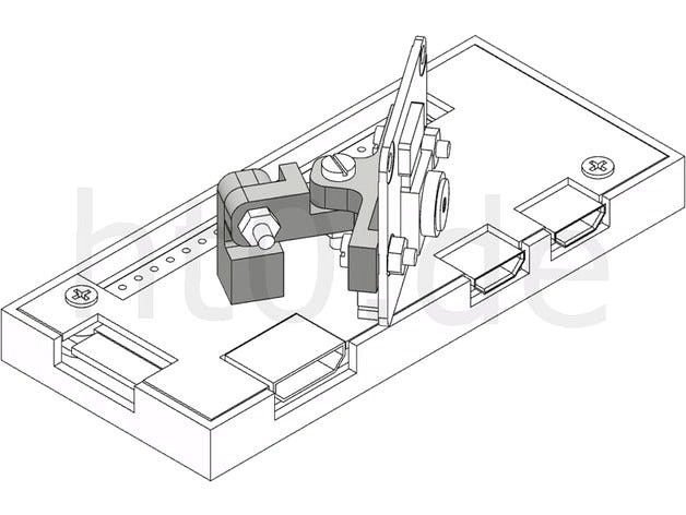 Hinge mount for Raspberry Pi camera and other applications by ht0