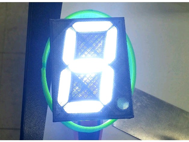 Seven Segment Light Box LED Display by Codyacehardware