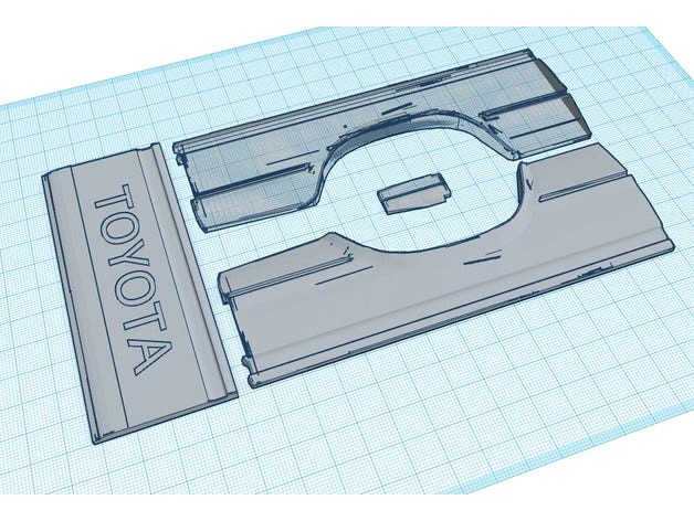 Basic WPL C14 Truck bed (Sliced for basic printing) by Intashu