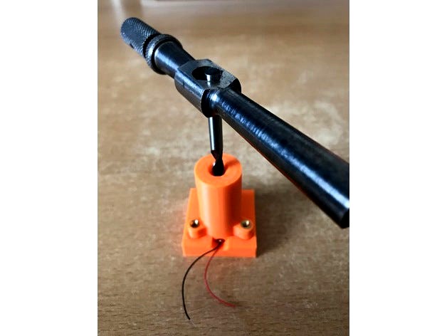 Drill Jig for 20mm Piezo Disk by trevmas