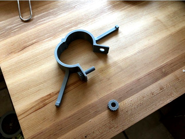 Fully 3D Printed Hinged Clamp With Source by jdriscoll