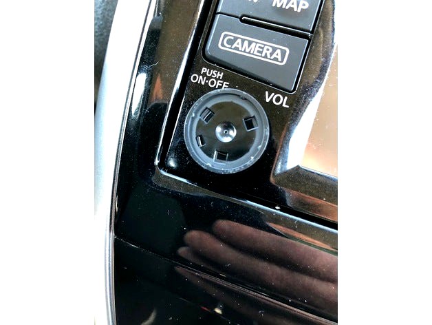 Nissan Versa Note Radio Knob Insert by toddtmw