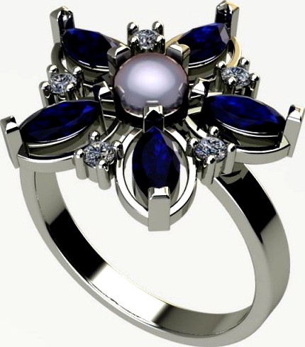 Ring flower 3D Model