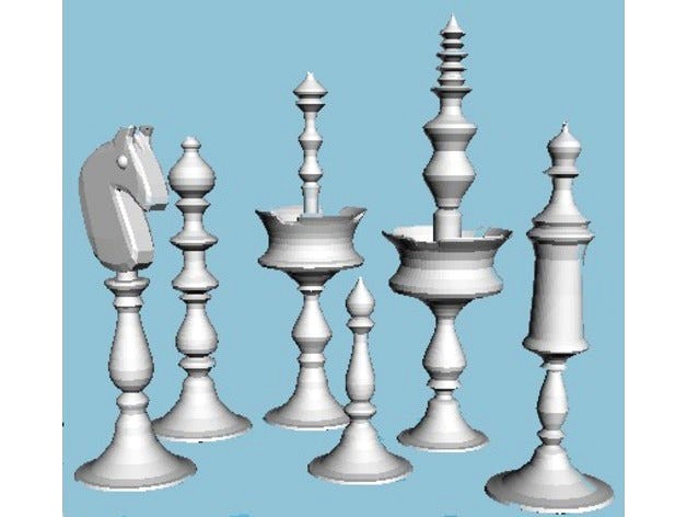 Selenus Style Chess Set by Anubis_