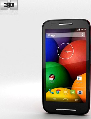 Motorola Moto E Cherry Black 3D Model