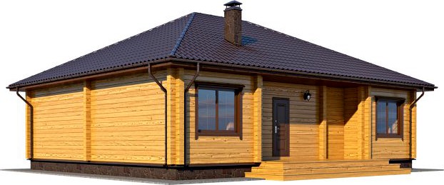 Log House 02 3D Model