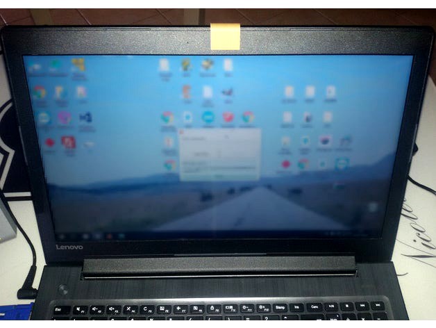 Simplest laptop webcam cover by haxl