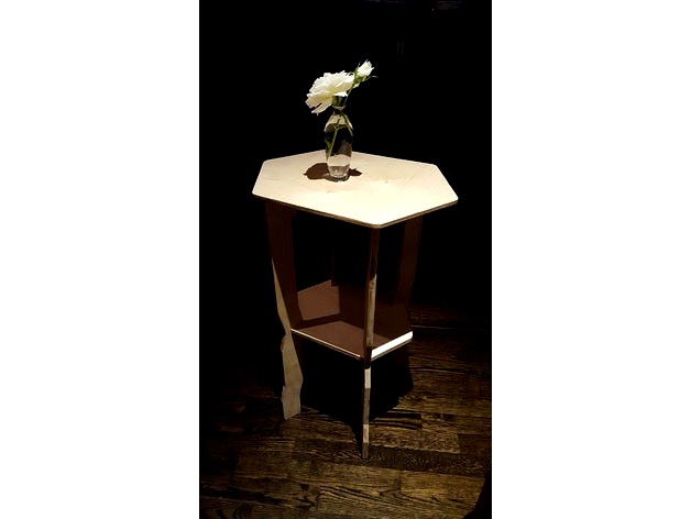 Hexagonal Side Table by phooky