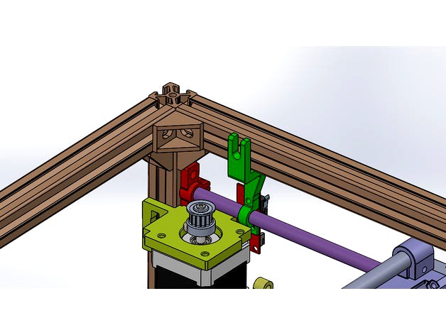 Y-Axis Endstop Mounting Bracket for Hypercube 3D Printer by dirtybeetle