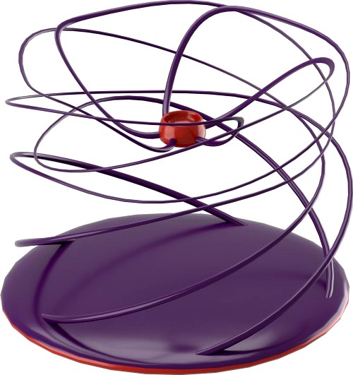 Twisting modern candleholder 3D Model