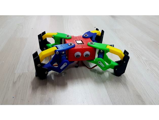 Poor Mini Kame - 8 DOF Quadruped Robot  by coricoco