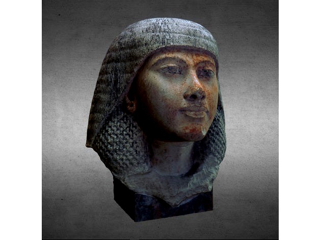 Egyptian statues of a Queen or Noble(?) by GeoffreyMarchal