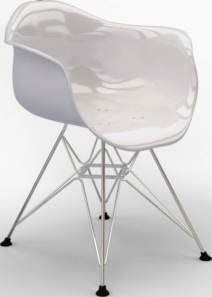 Eames Plastic Armchair Dar 3D Model