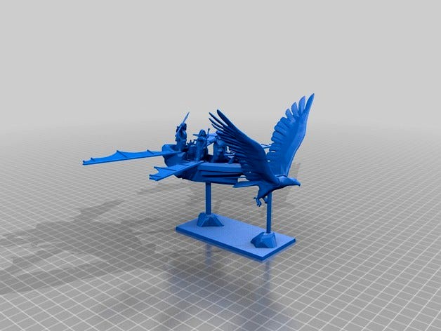 28mm Flying Elf Chariot by PhysUdo