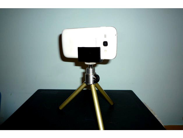 1/4" threaded tripod phone holder by Scabby