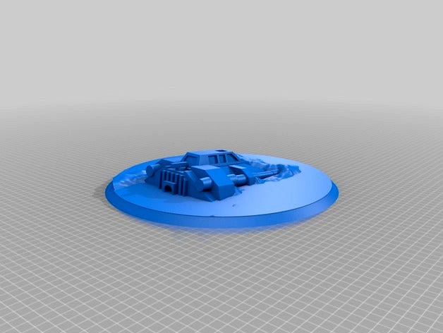 Crashed Snowspeeder Token for Legion by Syllogy