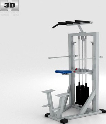Chin Up Station 3D Model