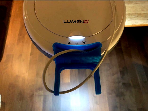 iPhone X holder for Lumeno desk lamp by SuperIngo