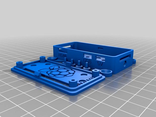 Raspberry Pi Zero case w. mounts by endif