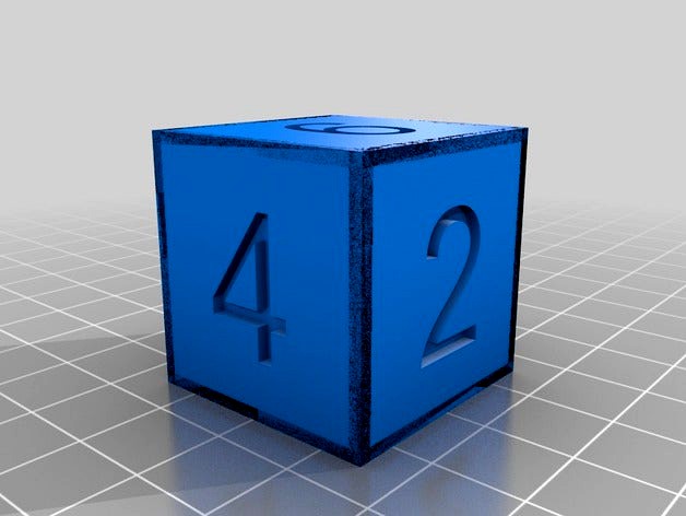 3cm Dice Cube by alexport