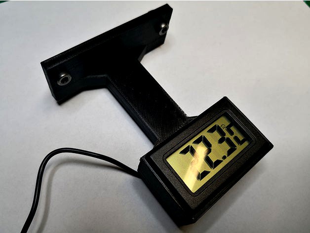 Temperature display mount for Anycubic 4Max by Sp4wN