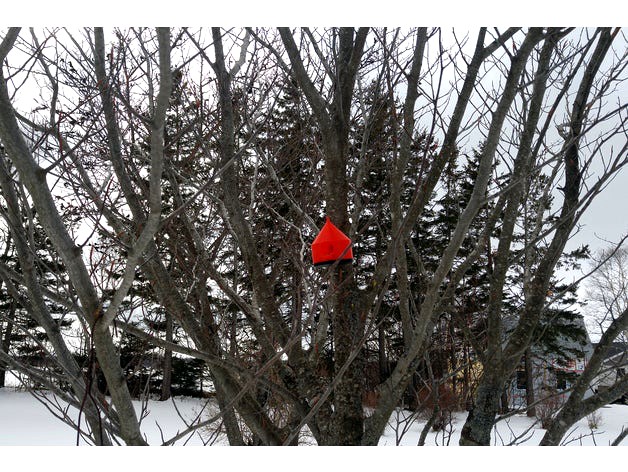 Round Birdhouse with Perch by AdamsLab