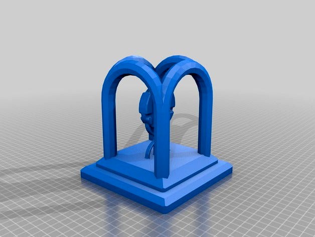 Smash bros Trophy Plain by punkonjunk
