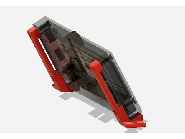 LCD 2004 Display Fixed 30º mount holder for 20mm profile by paul0