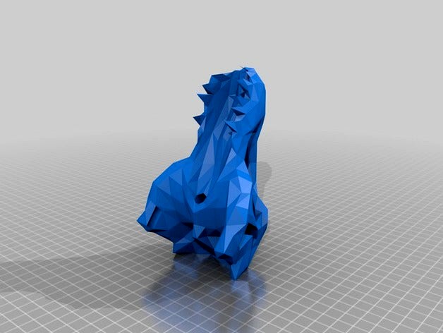 Low Poly T-Rex Skull by VittMaker