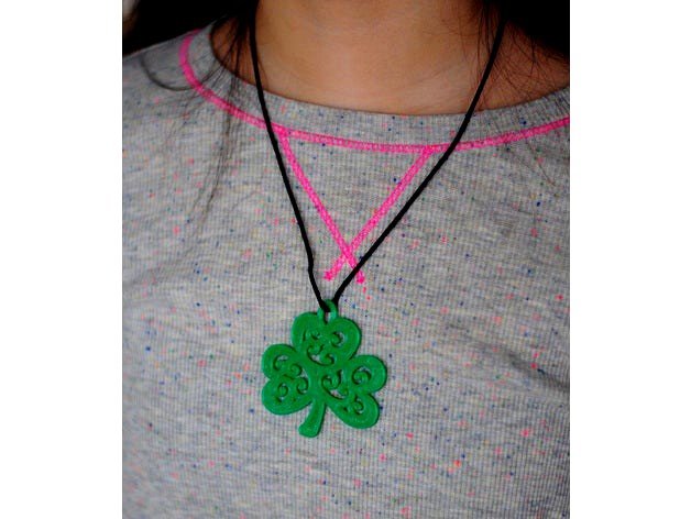 St Patrick's Day Shamrock Pendant by kpng