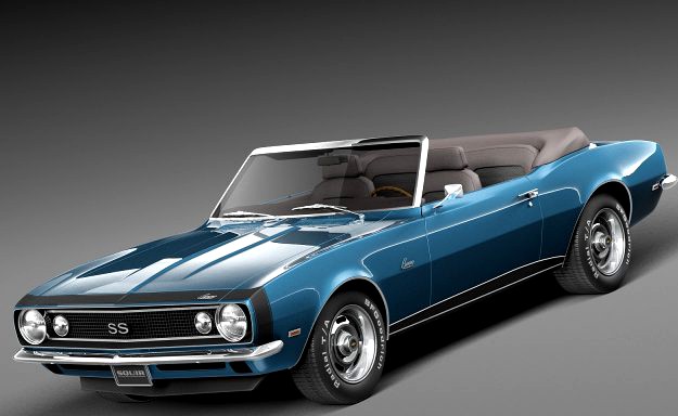 Chevrolet Camaro SS Convertible 1967 3D Model