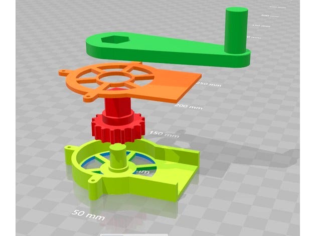 Kurbel für Rollo / Crank for Roller bind by DemonCalcifer