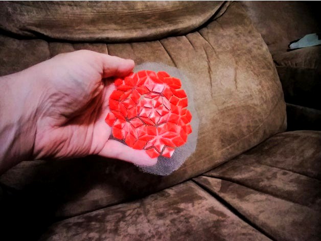 Penrose tiling on fabric, v2 by tleathrum