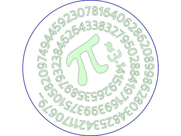 Pie Overlay - 100 digits of pi by dmshih