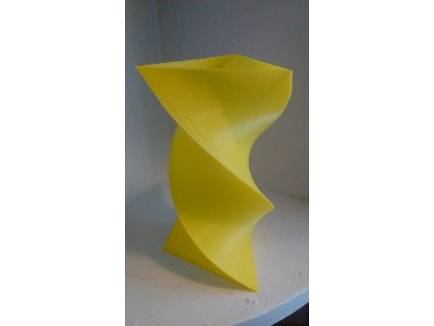 Triangular Twisted Vase by CarlSans