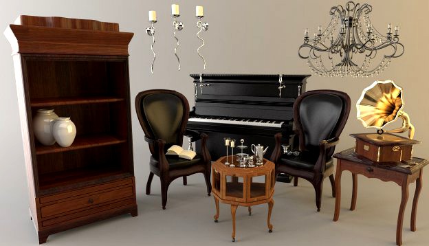 Dining Room Set 3D Model