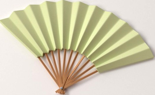 Paper Hand Fan 3D Model