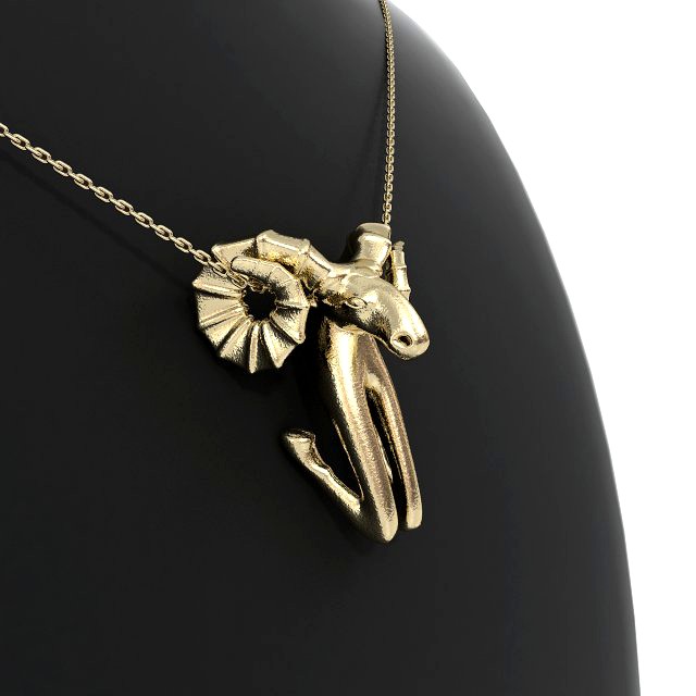 Aires Zodiac Pendant 3D Model