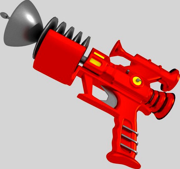 Retrofuturistic Raygun 3D Model