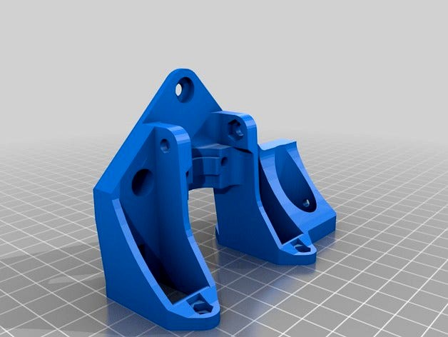 E3D V6 Mount with Modular Fan Ducts for Tevo Tarantula Modular X Carriage With 17mm INDUCTIVE SENSOR by carlodp003