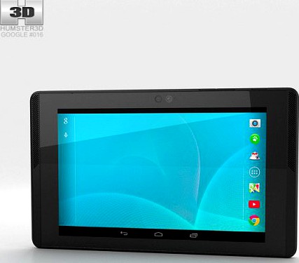 Google Project Tango Tablet White 3D Model