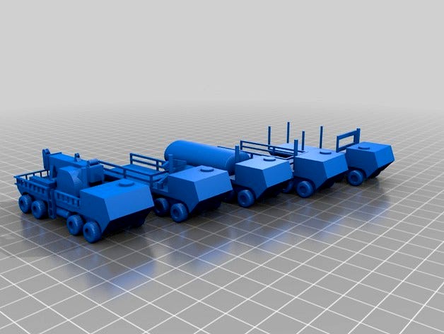 Assorted 8 Wheel Trucks in N scale by Areg7