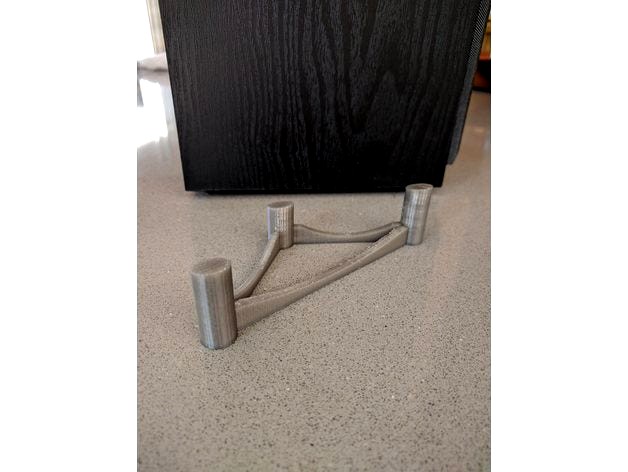 Desktop monitor speaker stand/wedge by nicksab