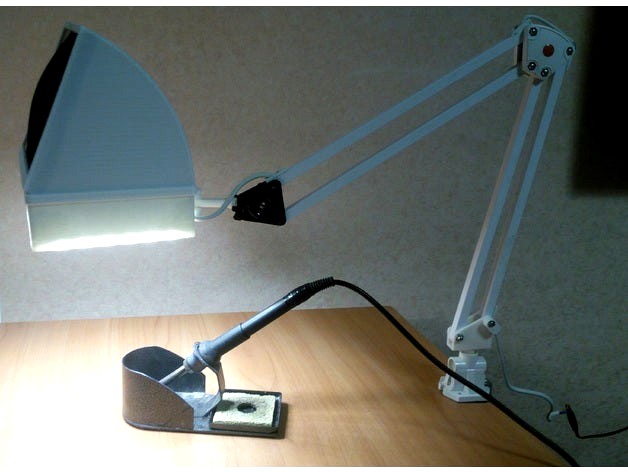 Soldering fan from old desk lamp by Izhevsky